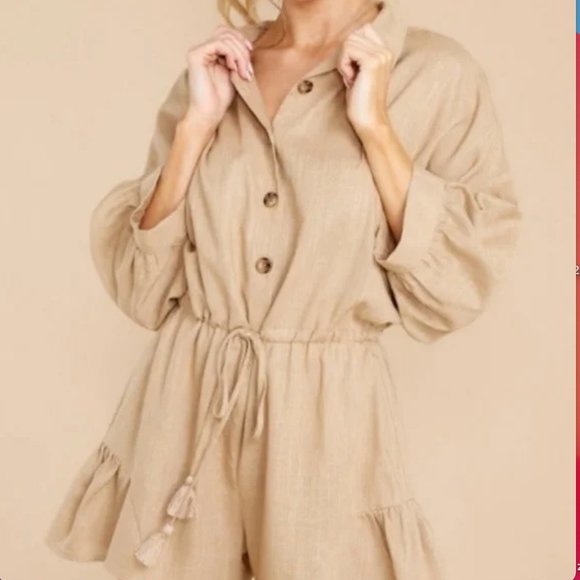 Aakaa tan romper - Picture 7 of 7